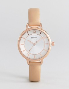 Часы с розовым ремешком из искусственной кожи Sekonda 2137 - Розовый
