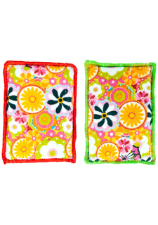 Губка для мытья посуды в комплекте (2 шт.) CITRIC RED VIGAR