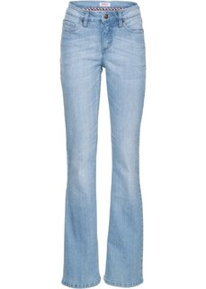 Расклешенные стрейчевые джинсы, cредний рост (N) (нежно-голубой) Bonprix