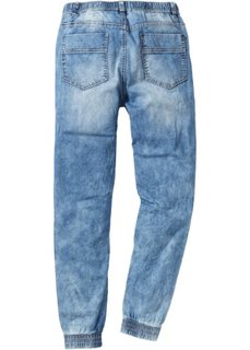 Джинсы Slim Fit Straight без застежки (синий) Bonprix