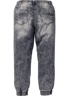 Джинсы Slim Fit Straight без застежки (серый деним) Bonprix