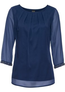 Блузка (темно-синий) Bonprix