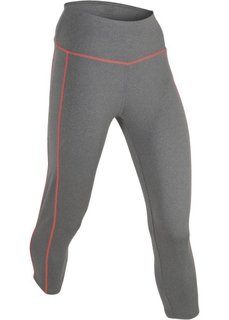 Спортивные легинсы 3/4 (серый меланж) Bonprix