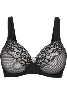 Бюстгальтер-минимайзер, чашка E (черный/экрю) Bonprix