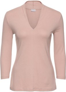 Футболка с рукавом 3/4 (винтажно-розовый) Bonprix