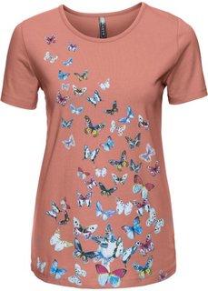 Футболка (коньячный с рисунком) Bonprix
