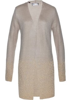 Вязаный кардиган (натуральный камень/золотистый) Bonprix