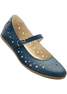 Балетки (синий джинсовый) Bonprix