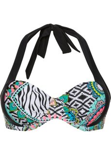 Купальный бюстгальтер на косточках, чашка C (черный/белый/различные расцветки) Bonprix