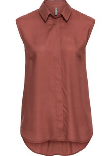 Блузка с оригинальной спинкой (марсала) Bonprix