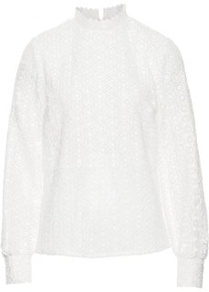 Кружевная блузка (белый) Bonprix