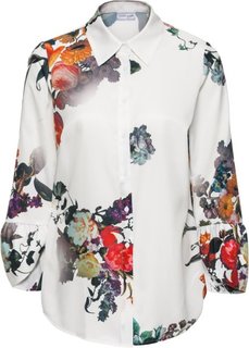 Блузка (цвет белой шерсти с рисунком) Bonprix
