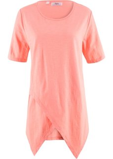 Футболка 2 в 1 с имитацией многослойности (персиковый) Bonprix