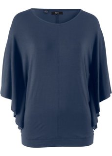 Футболка с рукавом летучая мышь (темно-синий) Bonprix