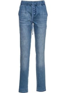 Спортивные джинсы на кулиске, cредний рост (N) (голубой) Bonprix
