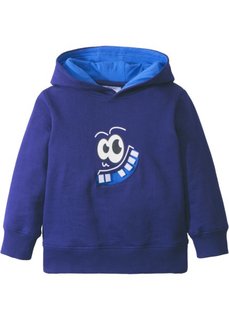 Свитшот с капюшоном (ночная синь с рисунком) Bonprix
