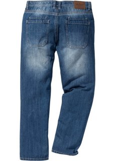 Джинсы Regular Fit Straight с контрастными швами, cредний рост (N) (синий) Bonprix