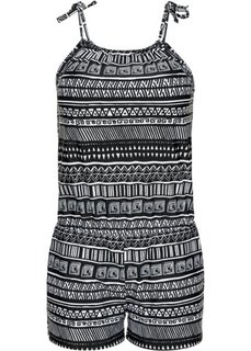 Пляжный комбинезон (черный/белый с узором) Bonprix