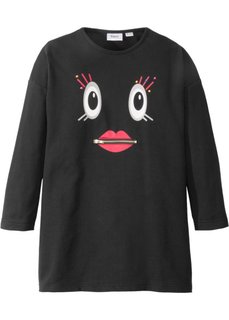 Трикотажное платье (черный) Bonprix