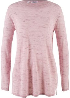 Пуловер в стиле оверсайз (матовый розовый меланж) Bonprix