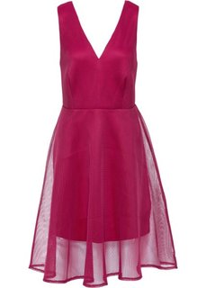 Платье в сеточку (ягодный) Bonprix