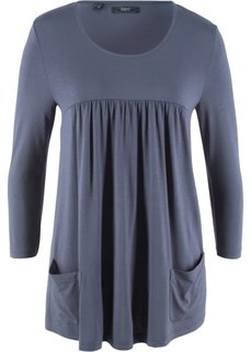 Футболка с рукавом 3/4 (черничный) Bonprix