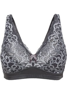 Разгрузочный бюстгальтер без косточек, чашка D (антрацитовый/серый) Bonprix