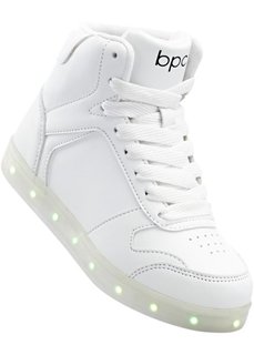 Сникерсы с мигающей подошвой (белый) Bonprix