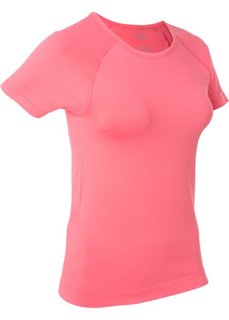Бесшовная спортивная футболка с коротким рукавом (ярко-розовый) Bonprix