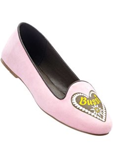 Балетки (розовый/серый) Bonprix