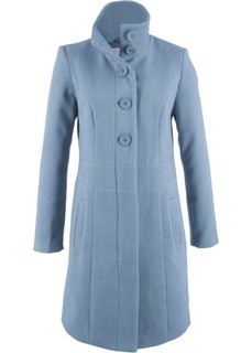 Короткое пальто на пуговицах (синий матовый) Bonprix