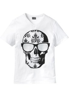 Футболка Slim Fit (белый) Bonprix