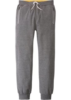 Трикотажные брюки с карманами на молнии (серый меланж) Bonprix