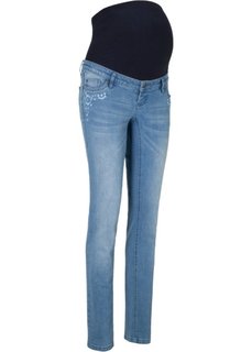 Для будущих мам: джинсы с прямыми брючинами (голубой) Bonprix