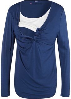 Для будущих мам: футболка с функцией кормления (темно-синий) Bonprix