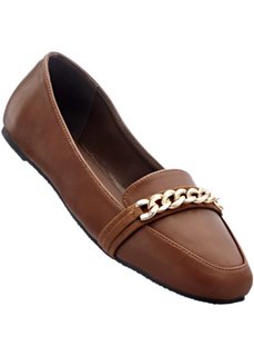 Слиперы (коричневый коньячный/золотистый) Bonprix