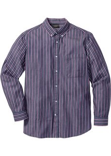 Полосатая рубашка Regular Fit (темно-синий/красная ягода/белый в полоску) Bonprix