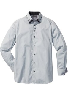 Деловая рубашка Regular Fit (серебристо-серый) Bonprix