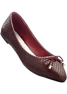 Балетки (бордовый) Bonprix
