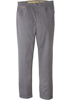 Твиловые брюки Slim Fit (дымчато-серый) Bonprix