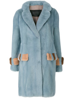 fur detail coat  Blancha