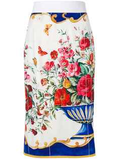 юбка с принтом Majolica Dolce &amp; Gabbana