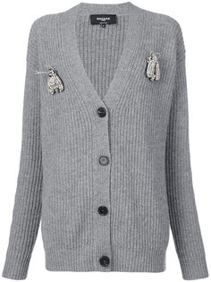 ribbed V-neck cardigan Rochas