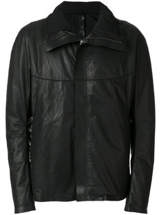 high collar leather jacket  Isaac Sellam Experience