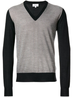 contrasting V-neck pullover Brioni