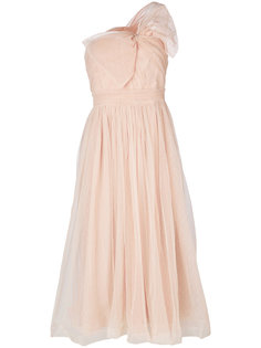 one shoulder bow detail tulle dress Red Valentino