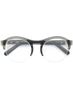 круглые очки из ацетата Chloé Eyewear