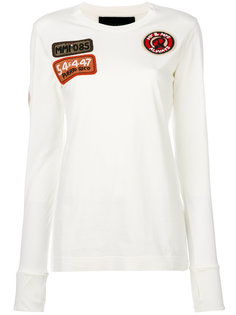 embellished patch longsleeved T-shirt Mr &amp; Mrs Italy