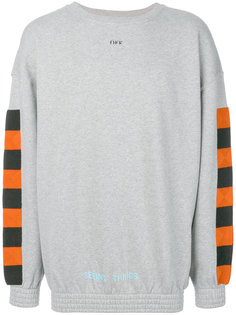 checker crewneck sweatshirt Off-White