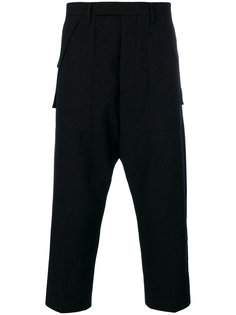классические брюки с заниженной проймой Rick Owens